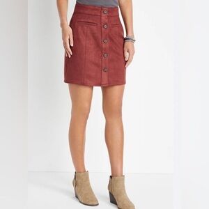 Maurice’s Suede High Waisted Skirt, Size 14 NWOT